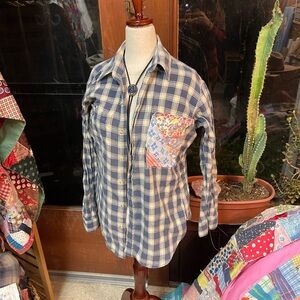 Vintage reworked patchwork flannel